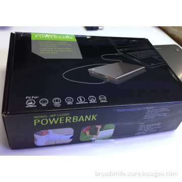 16000mAh Ultra-thin Stylish USB 5V & DC 12V 16V 19V Output P